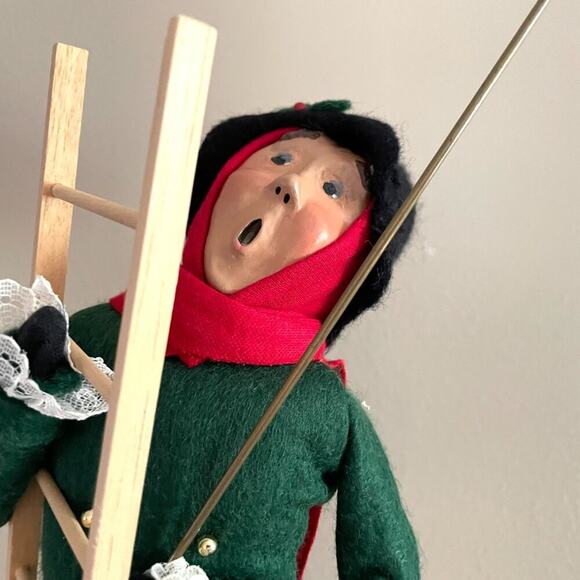 VTG Byers' Choice 1993 Lamplighter Caroler Christmas, Man, Ladder, Flame, Light - Picture 3 of 8